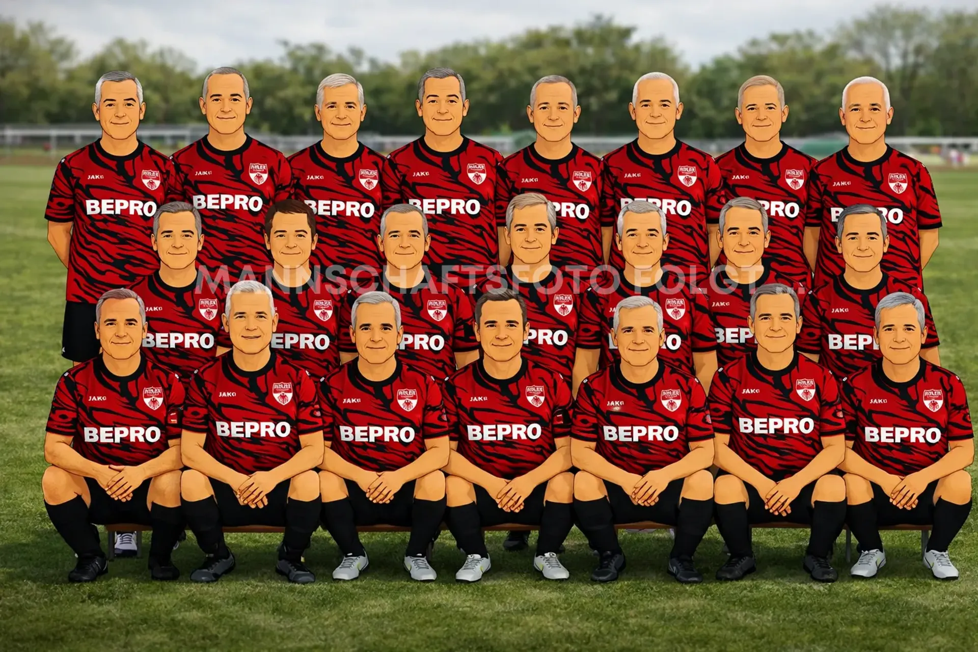 Mannschaftsfoto Walking Football