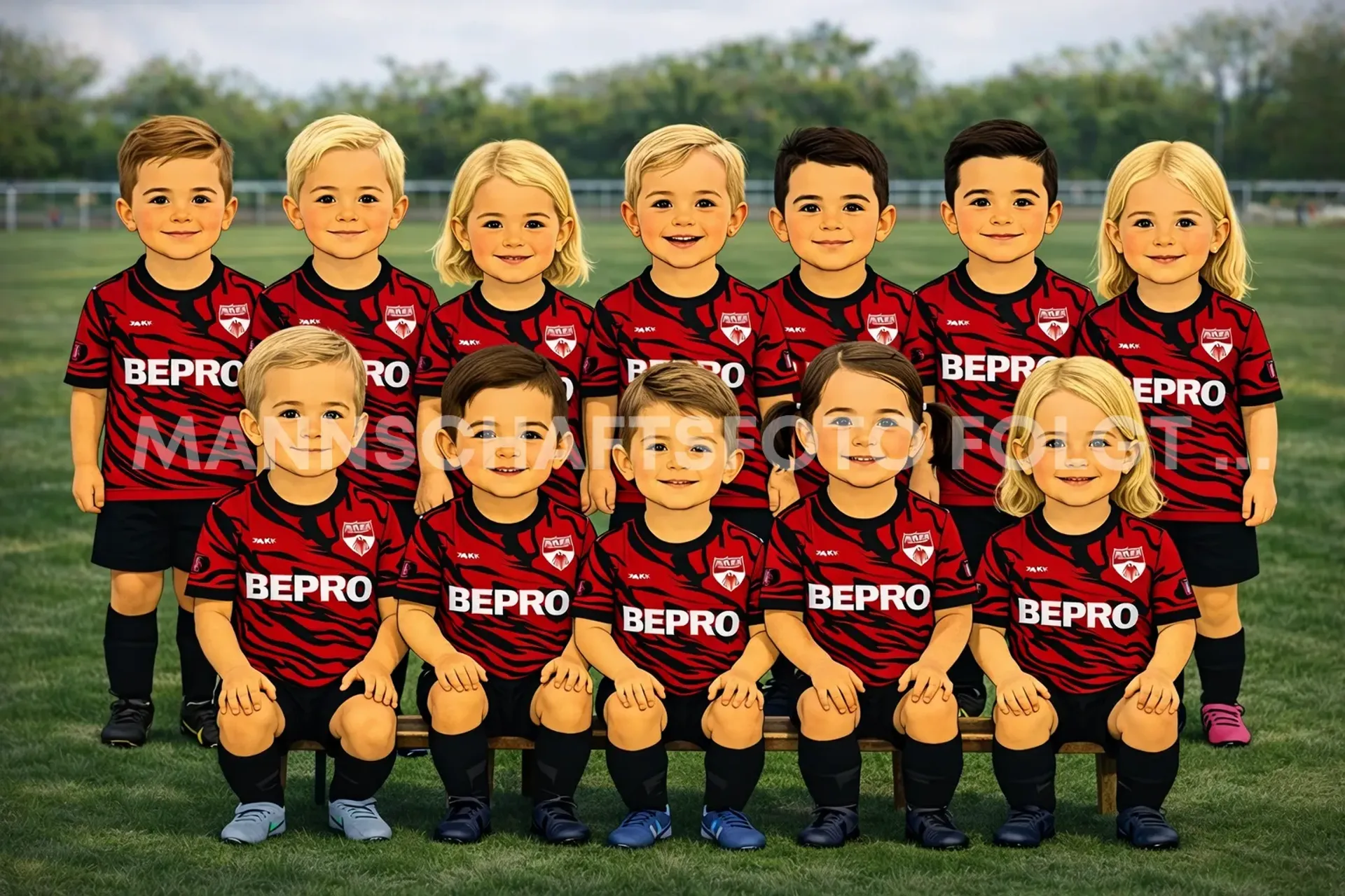 Mannschaftsfoto Adlerküken